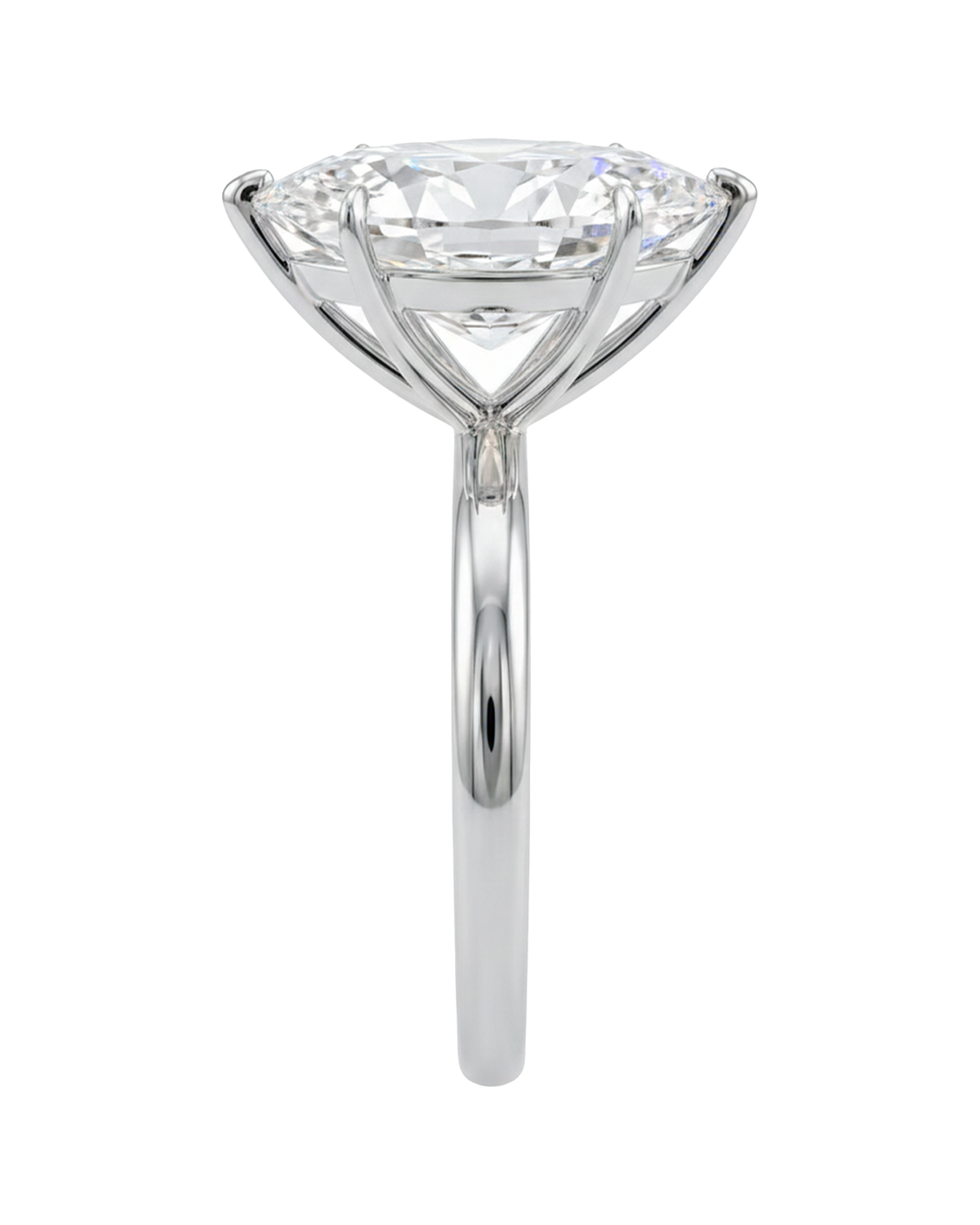 The Lina Solitaire | Marquise Cut | 14K White Gold