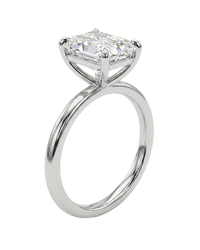 The Lina Solitaire | Radiant Cut | 14K White Gold