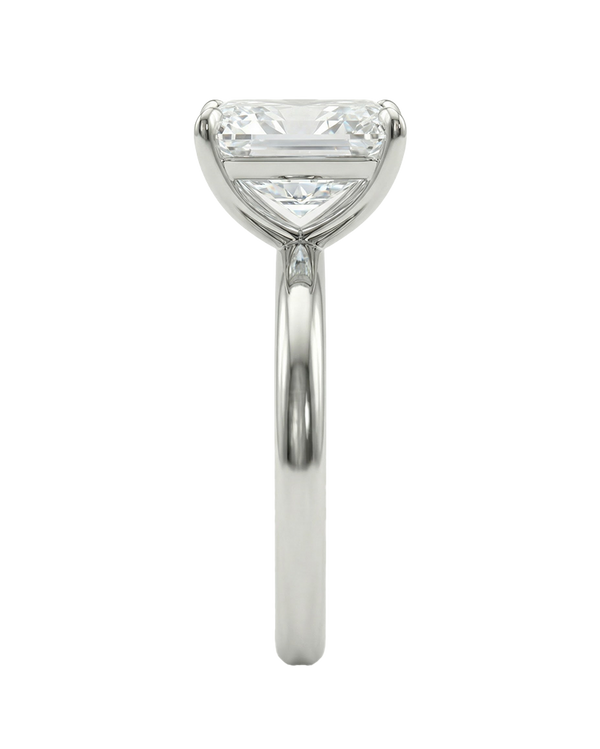 The Lina Solitaire | Radiant Cut | 14K White Gold