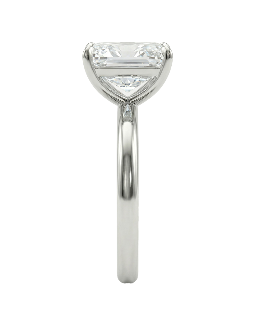 The Lina Solitaire | Radiant Cut | 14K White Gold