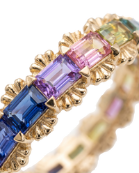 Rainbow Sapphire Eternity