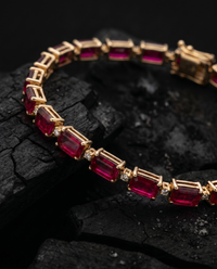 Gemstone Diamond Bracelet | 3mm