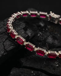 Gemstone Diamond Bracelet | 3mm
