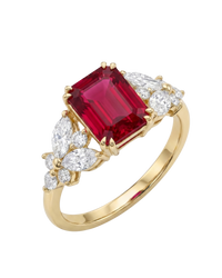 Twilight Ring | Emerald Cut