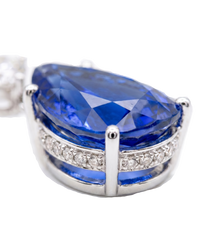 The Vela Earrings | Blue Sapphire