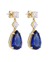 The Vela Earrings | Yellow Sapphire