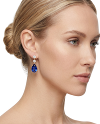 The Vela Earrings | Blue Sapphire