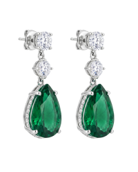 The Vela Earrings | Emerald