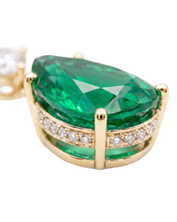 The Vela Earrings | Emerald