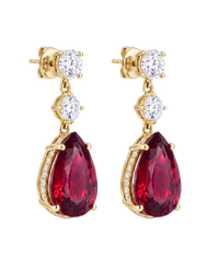 The Vela Earrings | Yellow Sapphire