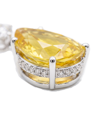 The Vela Earrings | Yellow Sapphire